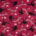 Red Hockey Fleece Fabric