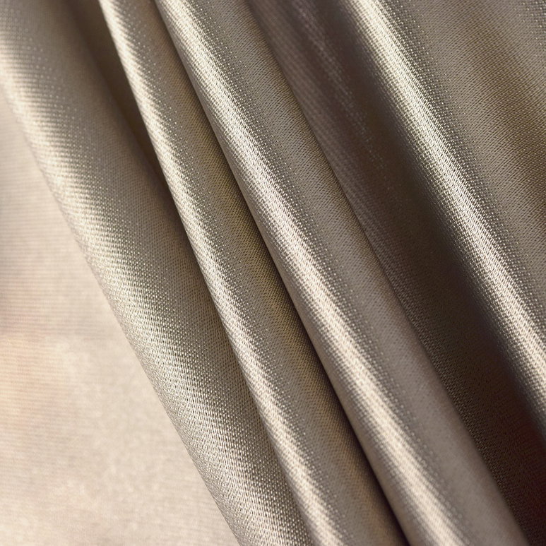 RK Classics Taupe FR Satin Drapery Fabric