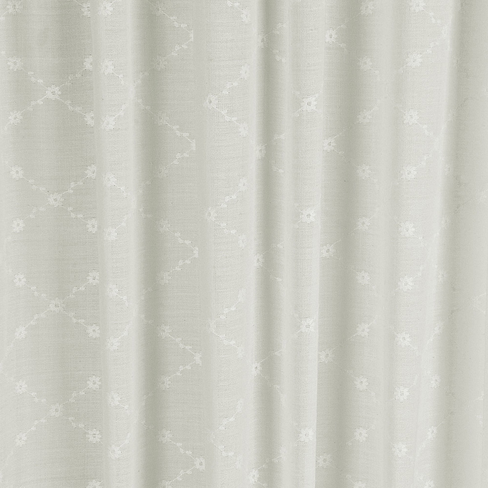 RK Classics Bentoni Sheer Trellis Ivory Fabric image 1 of 3