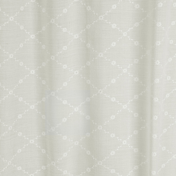 RK Classics Bentoni Sheer Trellis Ivory Fabric image 2 of 3