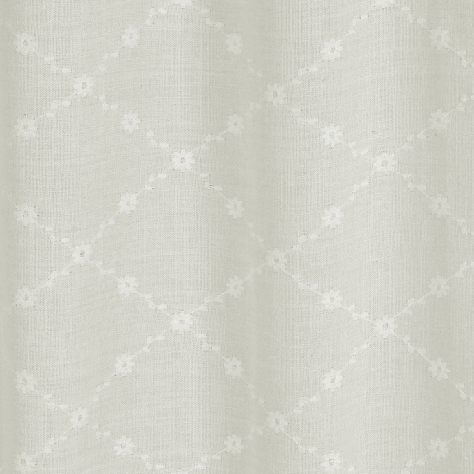 RK Classics Bentoni Sheer Trellis Ivory Fabric image 3 of 3