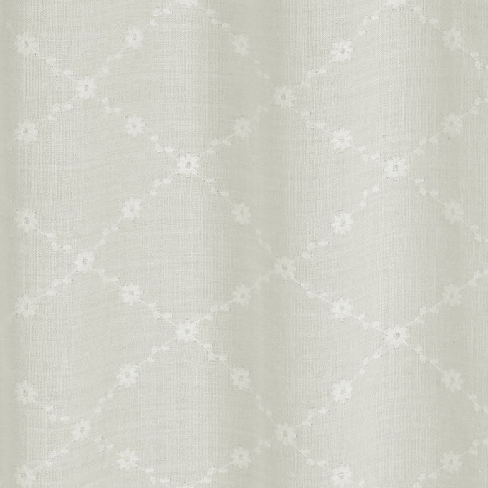 RK Classics Bentoni Sheer Trellis Ivory Fabric image 3 of 3