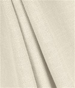 Ecru Polyester Basketweave Linen