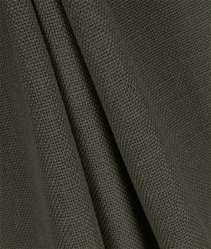 Smoke Gray Polyester Basketweave Linen Fabric