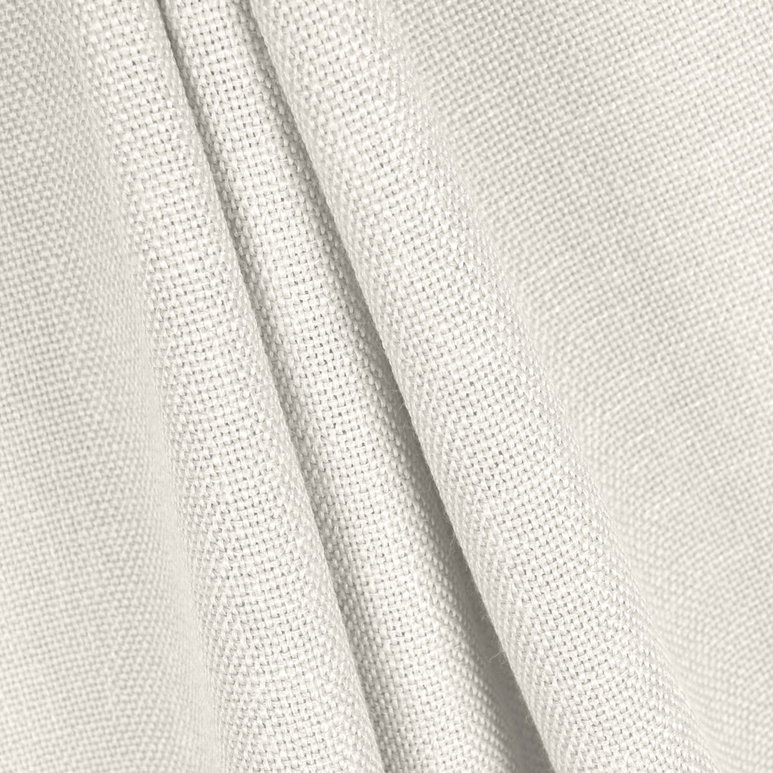 White Polyester Basketweave Linen Fabric
