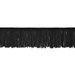 2" Black Chainette Fringe Trim