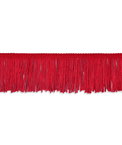 2" Red Chainette Fringe Trim