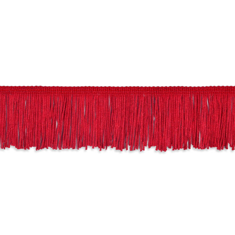 2" Red Chainette Fringe Trim