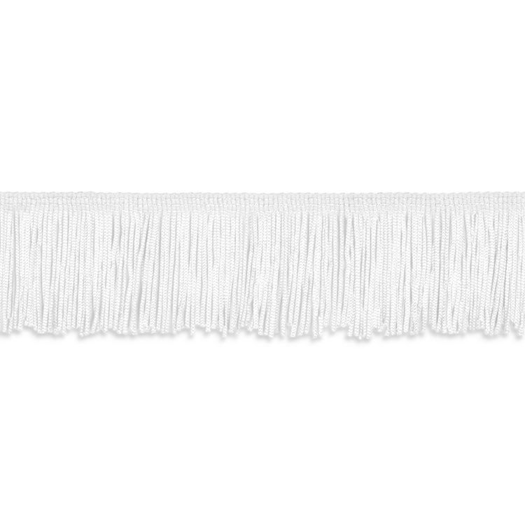 2" White Chainette Fringe Trim