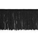 4" Black Chainette Fringe Trim
