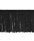 4" Black Chainette Fringe Trim