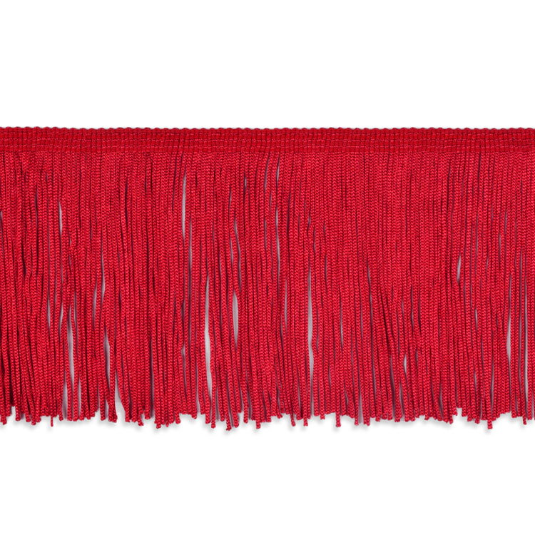 4" Red Chainette Fringe Trim