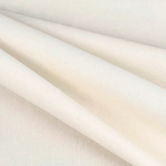 120" Ivory Cotton Muslin Fabric image 1 of 2