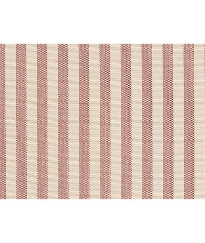 Brunschwig & Fils Directire Stripe Pekin Red Fabric