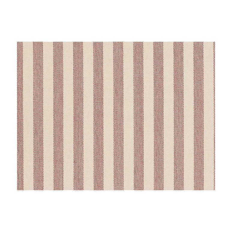 Brunschwig &amp; Fils Directire Stripe Pekin Red Fabric