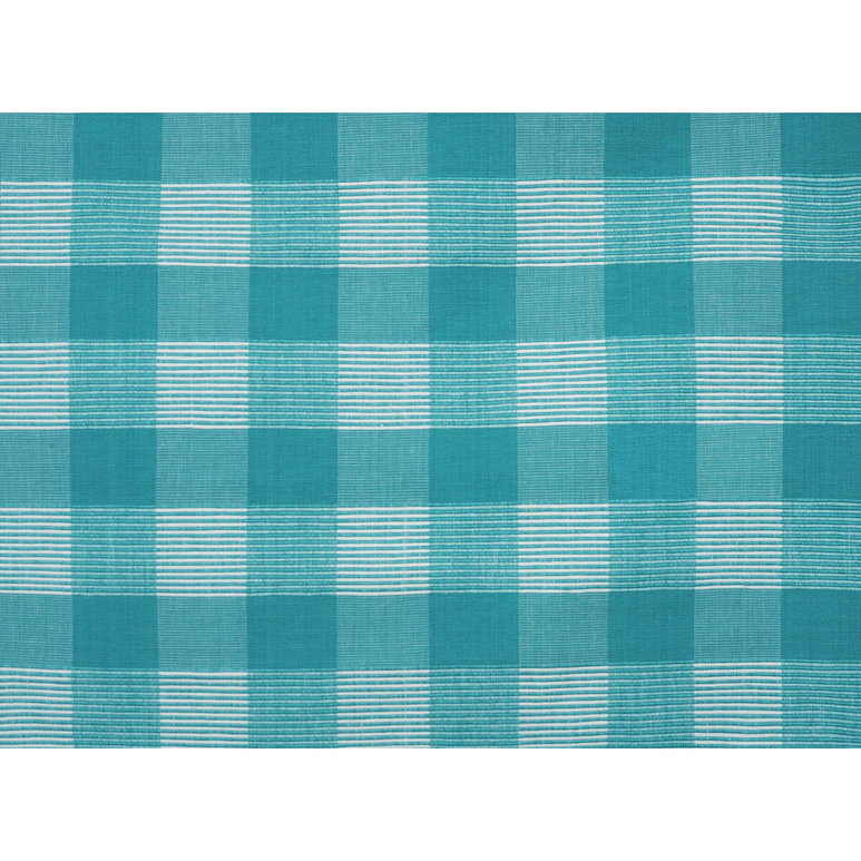 Brunschwig &amp; Fils Siam Sq Cotton Aqua Pura Fabric