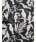 Brunschwig & Fils Silk Bird Ebony Fabric