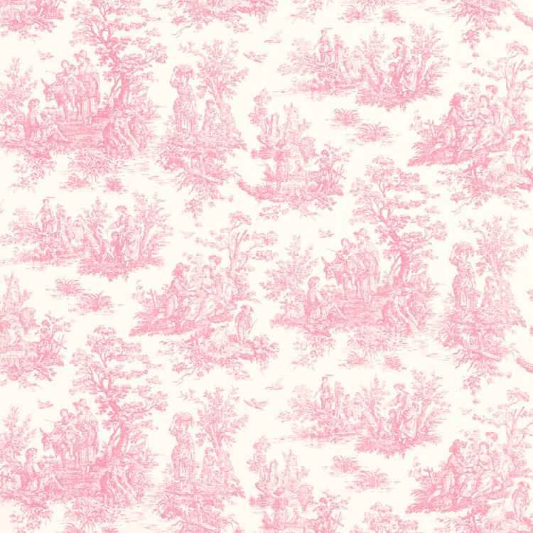 Premier Prints Jamestown Baby Pink Fabric