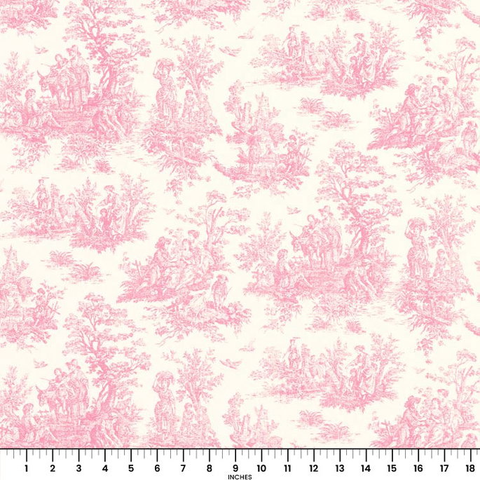 Premier Prints Jamestown Baby Pink Fabric image 2 of 2