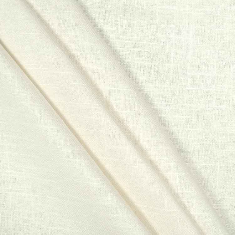 Covington Jefferson Linen Antique White Fabric | OnlineFabricStore