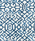 Premier Prints Jing Courtyard Blue Slub Linen Fabric