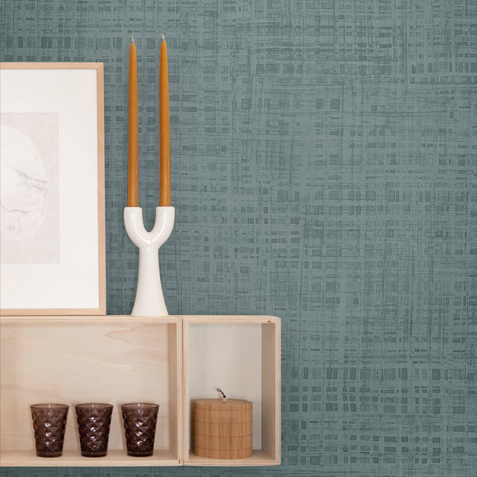 Seabrook Designs Ami Steel Blue Wallpaper image 2 of 2