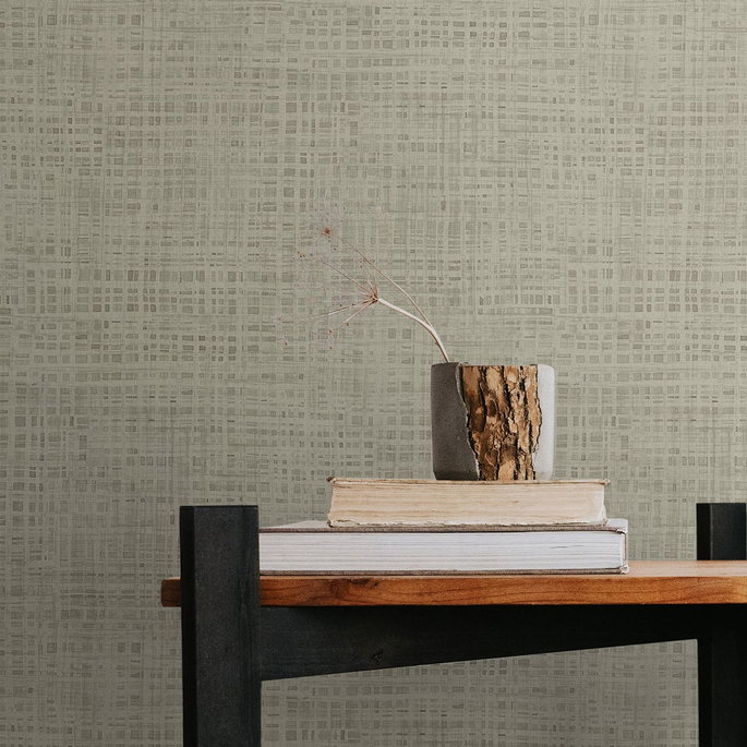 Seabrook Designs Ami Taupe Wallpaper image 2 of 2