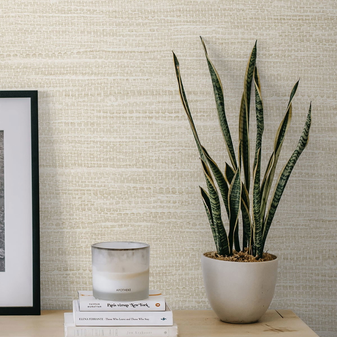 Seabrook Designs Rina Linen Wallpaper image 2 of 2