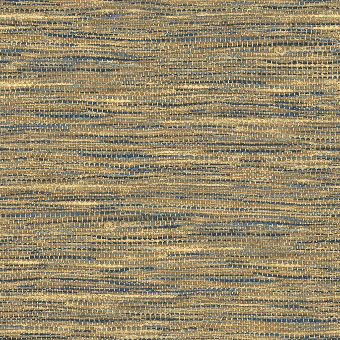 Seabrook Designs Rina Honey &amp; Navy Wallpaper image 1 of 2