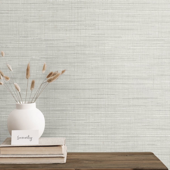 Seabrook Designs Mei Dove gray Wallpaper image 2 of 2