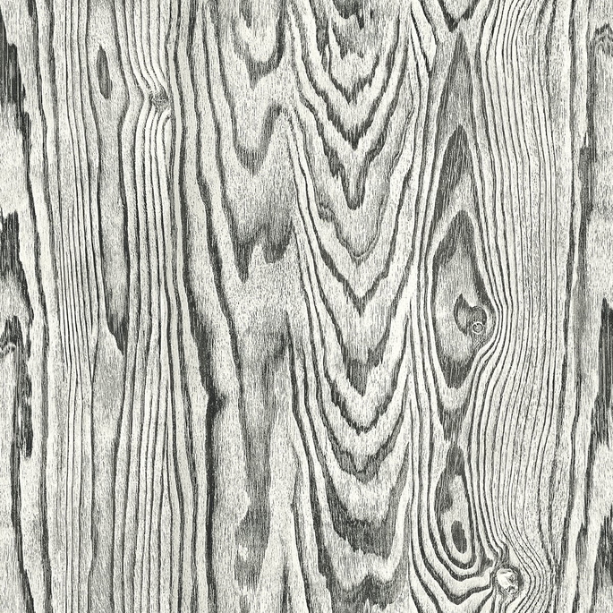 Seabrook Designs Nina Salt &amp; Pepper Wallpaper image 1 of 2
