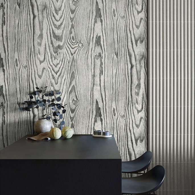 Seabrook Designs Nina Salt &amp; Pepper Wallpaper image 2 of 2