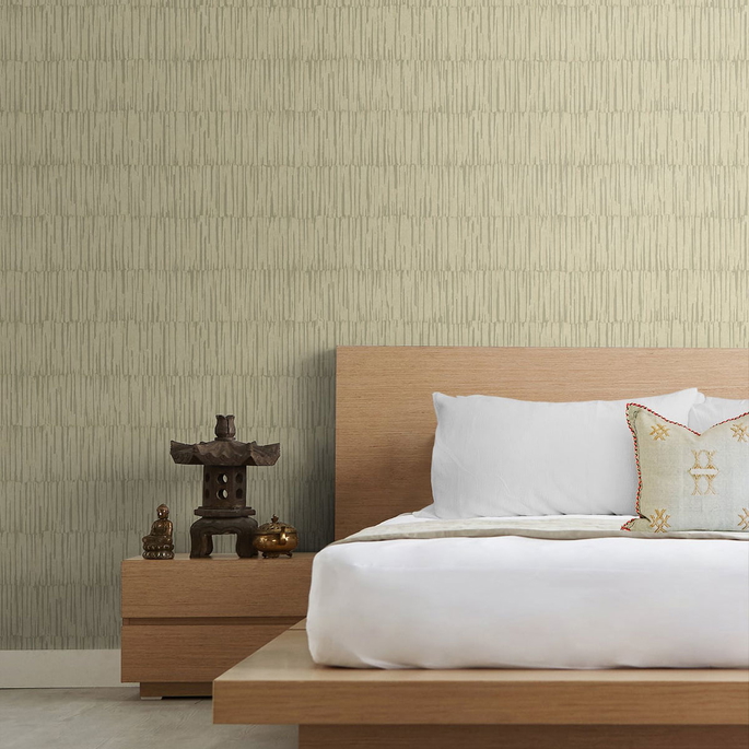 Seabrook Designs Naomi Wheat Wallpaper image 2 of 2
