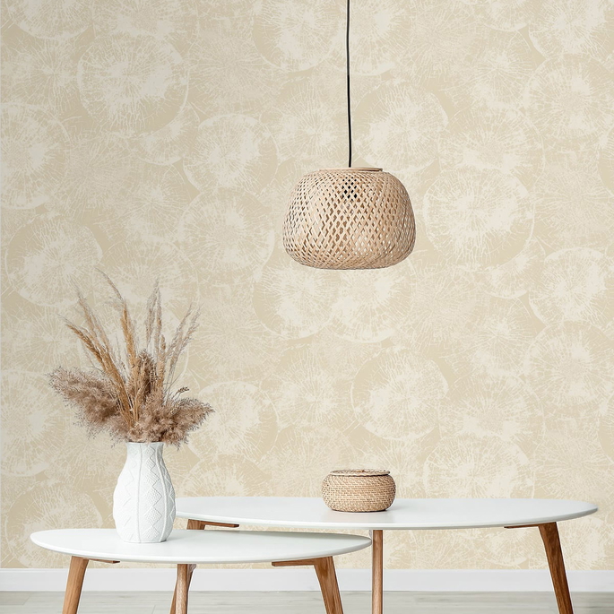 Seabrook Designs Eren Soft Beige Wallpaper image 2 of 2