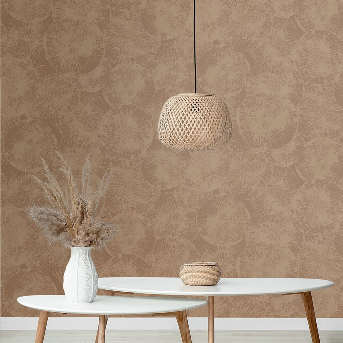 Seabrook Designs Eren Warm Clay Wallpaper image 2 of 2