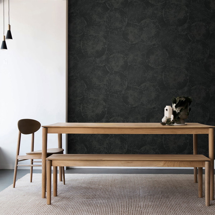 Seabrook Designs Eren Rich Onyx Wallpaper image 2 of 2