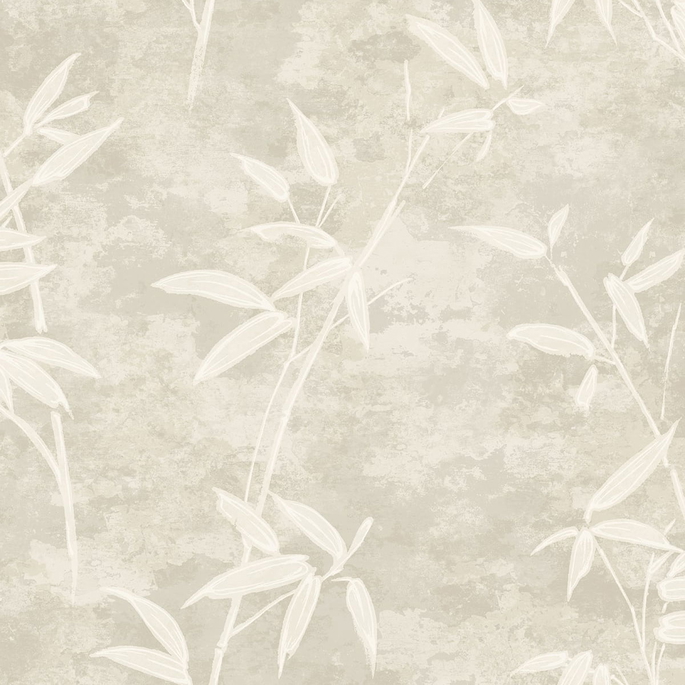 Seabrook Designs Honshu Bamboo Warmstone Wallpaper image 1 of 2