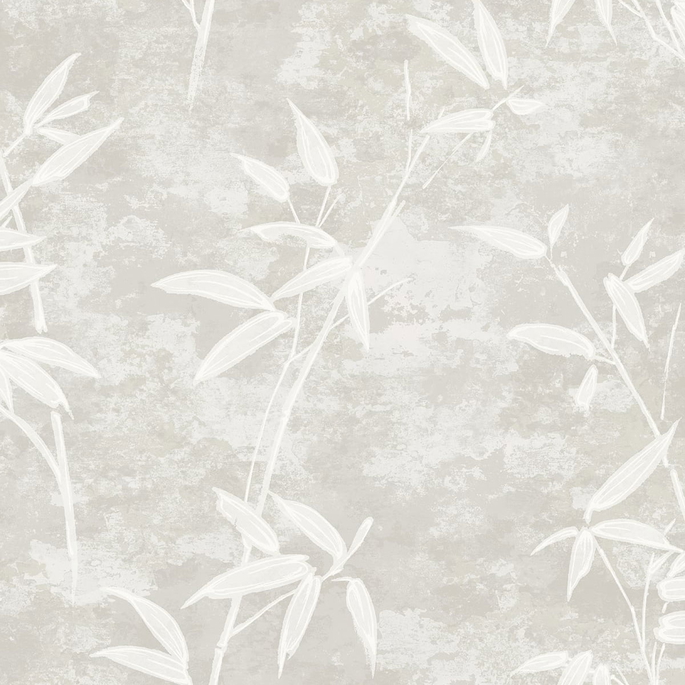 Seabrook Designs Honshu Bamboo Henon Gray Wallpaper image 1 of 2