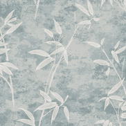Seabrook Designs Honshu Bamboo Blue Smoke Wallpaper