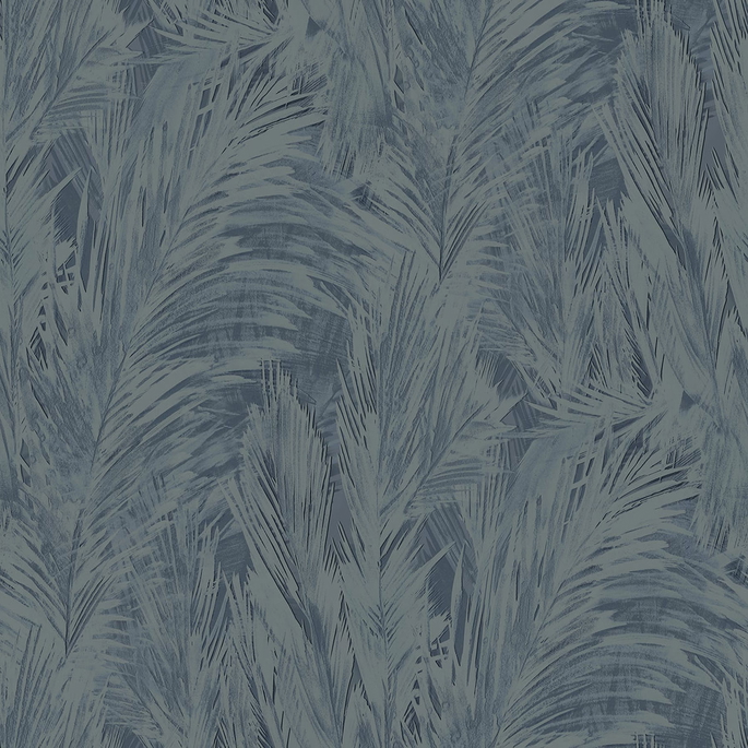 Seabrook Designs Mari Navy Blue Wallpaper image 1 of 2