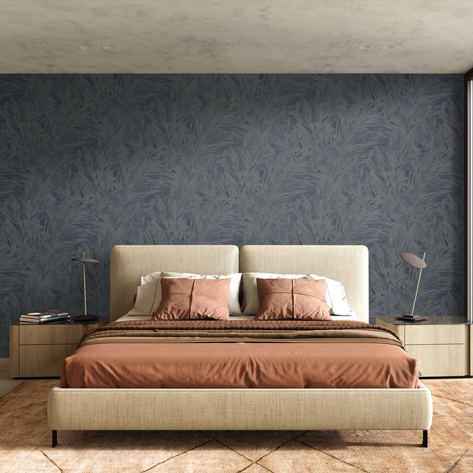 Seabrook Designs Mari Navy Blue Wallpaper image 2 of 2