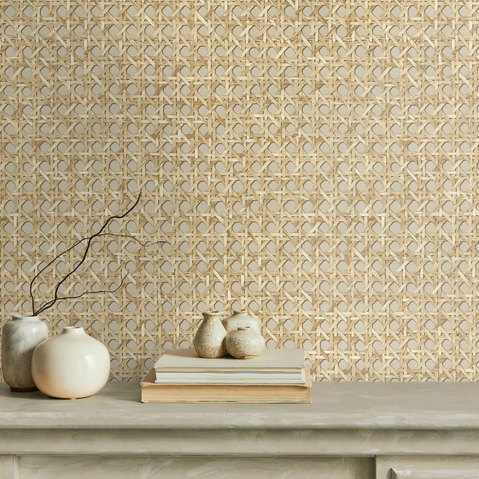 Seabrook Designs Mika Hemp Wallpaper image 2 of 2