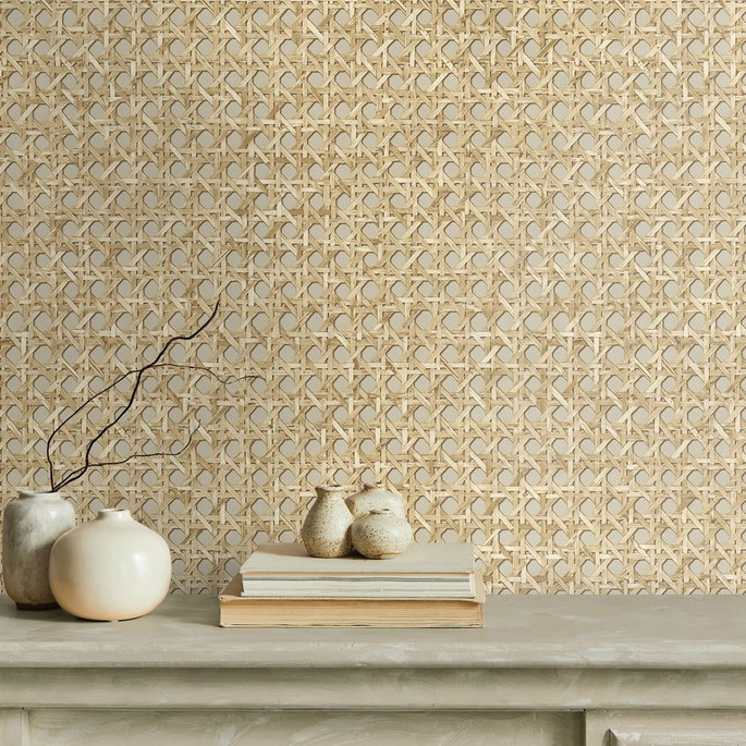 Seabrook Designs Mika Hemp Wallpaper image 2 of 2