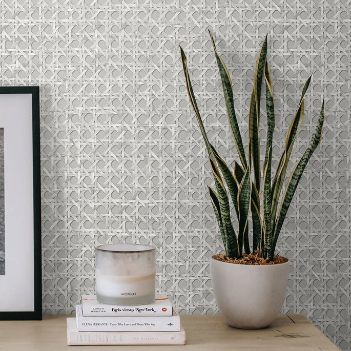 Seabrook Designs Mika Harbor gray Wallpaper image 2 of 2