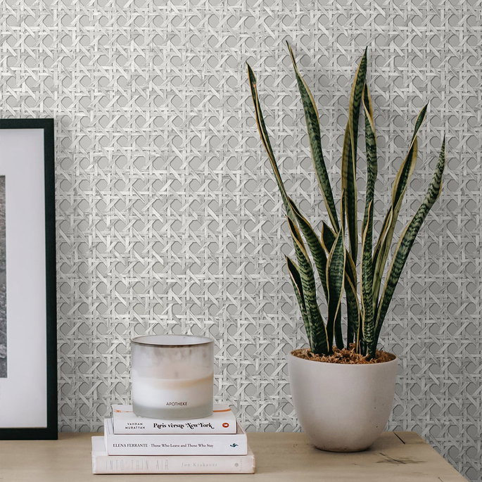 Seabrook Designs Mika Harbor gray Wallpaper image 2 of 2