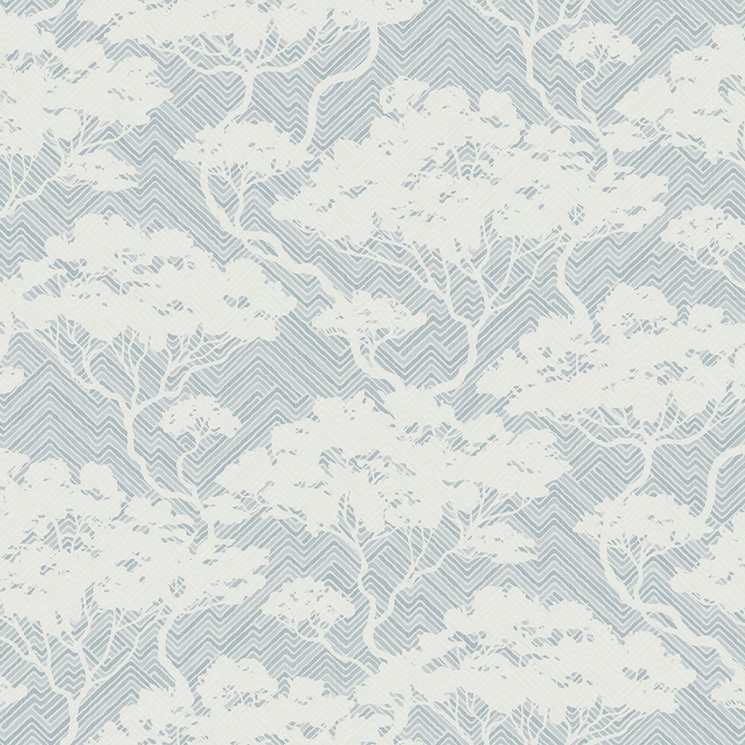 Seabrook Designs Nara Blue Mist Wallpaper image 1 of 3