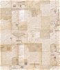 Seabrook Designs Columbus Script Antique Parchment Wallpaper