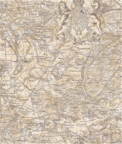 Seabrook Designs Vespucci Map Tan & Gold Wallpaper