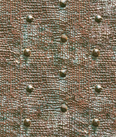 Seabrook Designs Raleigh Rivets Copper Wallpaper