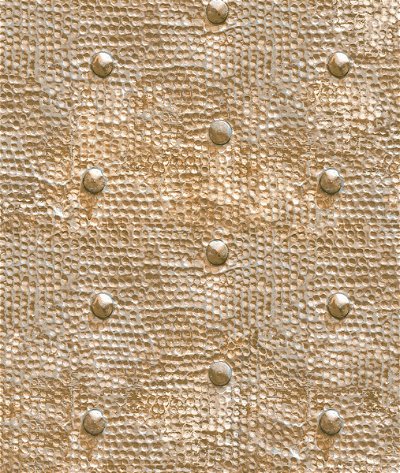 Seabrook Designs Raleigh Rivets Gold & Cream Wallpaper